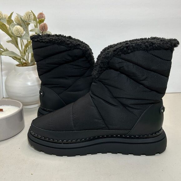 Sam Edelman Ozie Winter Faux Shearling Boots Black Women's US 8.5 M NWOB - Picture 6 of 11